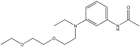 N-[3-[[2-(2-ethoxyethoxy)ethyl]ethylamino]phenyl]acetamide Struktur