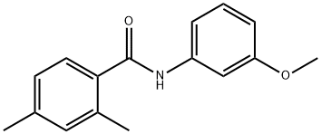 Benzamide, N-(3-methoxyphenyl)-2,4-dimethyl- (9CI) Struktur