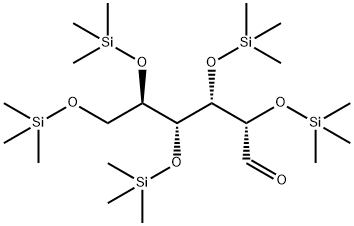 2-O,3-O,4-O,5-O,6-O-Pentakis(trimethylsilyl)-D-mannose Struktur