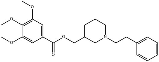 1-Phenethyl-3-piperidinemethanol (3,4,5-trimethoxybenzoate) Struktur