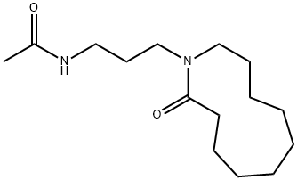 N-[3-(2-Oxoazacycloundecan-1-yl)propyl]acetamide Struktur