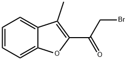 2-BROMO-1-(3-METHYL-1-BENZOFURAN-2-YL)ETHANONE Struktur