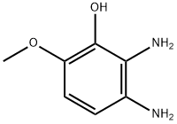 Phenol,  2,3-diamino-6-methoxy- Struktur