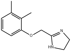 4,5-dihydro-2-[(2,3-dimethylphenoxy)methyl]-1H-imidazole Struktur