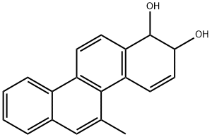 1,2-dihydro-1,2-dihydroxy-5-methylchrysene Struktur