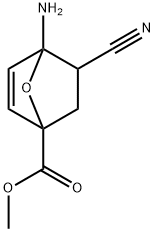 7-Oxabicyclo[2.2.1]hept-2-ene-1-carboxylicacid,4-amino-5-cyano-,methyl Struktur