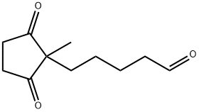 Cyclopentanepentanal, 1-methyl-2,5-dioxo- (9CI) Struktur