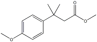 methyl 3-(4-methoxyphenyl)-3-methylbutanoate Struktur