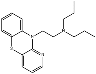 10-(2-Dipropylaminoethyl)-10H-pyrido[3,2-b][1,4]benzothiazine Struktur