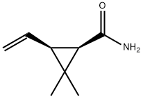 Cyclopropanecarboxamide, 3-ethenyl-2,2-dimethyl-, cis- (9CI) Struktur