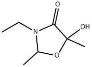 4-Oxazolidinone, 3-ethyl-5-hydroxy-2,5-dimethyl- (9CI) Struktur