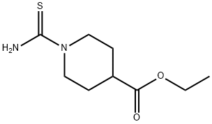 4-Piperidinecarboxylic  acid,  1-(aminothioxomethyl)-,  ethyl  ester Struktur