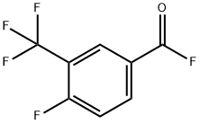 Benzoyl fluoride, 4-fluoro-3-(trifluoromethyl)- (9CI) Struktur