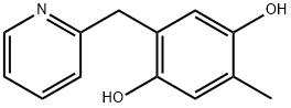 1,4-Benzenediol, 2-methyl-5-(2-pyridinylmethyl)- (9CI) Struktur