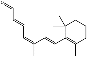 7-(2,2,6-trimethylcyclohexen-1-yl)-5-methyl-2,4,6-heptatrienal Struktur