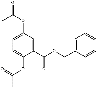 benzyl-2,5-diacetoxybenzoate Struktur