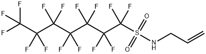 N-allyl-1,1,2,2,3,3,4,4,5,5,6,6,7,7,7-pentadecafluoroheptane-1-sulphonamide Struktur