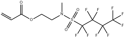 2-[methyl[(nonafluorobutyl)sulphonyl]amino]ethyl acrylate Struktur