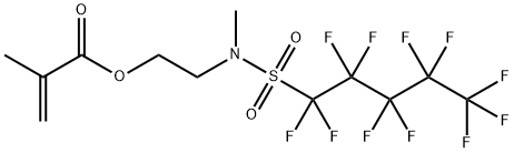 2-[methyl[(undecafluoropentyl)sulphonyl]amino]ethyl methacrylate Struktur