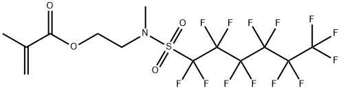 2-[methyl[(tridecafluorohexyl)sulphonyl]amino]ethyl methacrylate Struktur