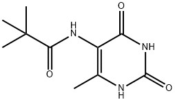 Propanamide, 2,2-dimethyl-N-(1,2,3,4-tetrahydro-6-methyl-2,4-dioxo-5-pyrimidinyl)- (9CI) Struktur