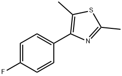 4-(4-Fluorophenyl)-2,5-diMethylthiazole Struktur