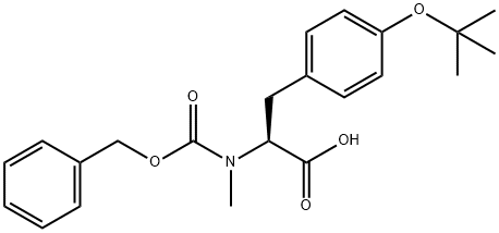 (2S)-2-{[(Benzyloxy)carbonyl](methyl)amino}-3-[4-(tert-butoxy)phenyl]propanoic acid Struktur