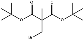 Bromomethyl(methyl)malonic acid bis(1,1-dimethylethyl) ester Struktur