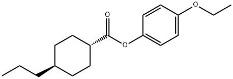 4-ethoxyphenyl trans-4-propylcyclohexanecarboxylate Struktur