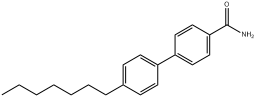 p-Heptylbiphenyl-p'-carboxamide Struktur