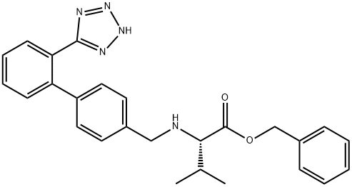 Des(oxopentyl) Valsartan Benzyl Ester Struktur