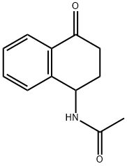 N-(4-oxo-1,2,3,4-tetrahydronaphthalen-1-yl)acetamide Struktur