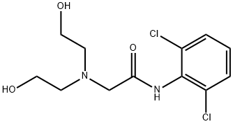 2-[Bis(2-hydroxyethyl)amino]-2',6'-dichloroacetanilide Struktur