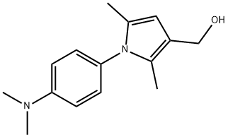 1-[4-(DIMETHYLAMINO)PHENYL]-2,5-DIMETHYL-1H-PYRROLE-3-METHANOL Struktur