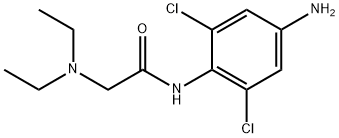 4'-Amino-2',6'-dichloro-2-(diethylamino)acetanilide Struktur