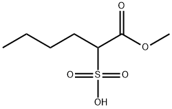 1-methyl 2-sulphohexanoate Struktur