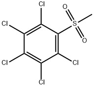 methylsulfonylpentachlorobenzene Struktur