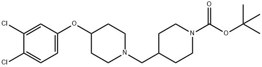 1-Boc-4-[4-(3,4-dichlorophenoxy)piperidin-1-ylMethyl]piperidine Struktur