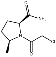 2-Pyrrolidinecarboxamide, 1-(chloroacetyl)-5-methyl-, (2S,5S)- (9CI) Struktur