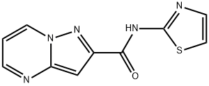 Pyrazolo[1,5-a]pyrimidine-2-carboxamide, N-2-thiazolyl- (9CI) Struktur