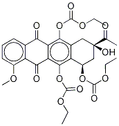 6,10,11-Triethylcarbonate DaunoMycinone Struktur