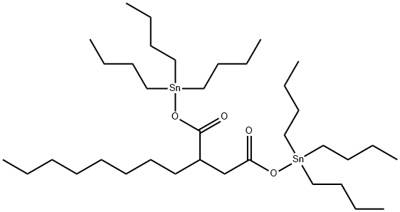 [(octylsuccinyl)bis(oxy)]bis[tributylstannane] Struktur
