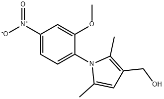 1-(2-METHOXY-4-NITROPHENYL)-2,5-DIMETHYL-1H-PYRROLE-3-METHANOL Struktur