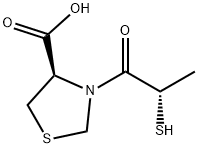 (4R)-3-[(2S)-2-Mercaptopropanoyl]-4-thiazolidinecarboxylic acid Struktur