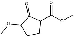 METHYL 3-METHOXY-2-OXO-1-CYCLOPENTANECARBOXYLATE Struktur