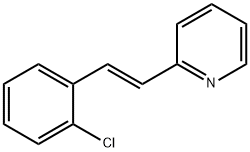 Pyridine, 2-(2-(chlorophenyl)vinyl)-, trans- Struktur