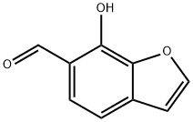 6-Benzofurancarboxaldehyde,  7-hydroxy- Struktur