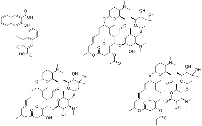 SPIRAMYCIN EMBONATE Struktur