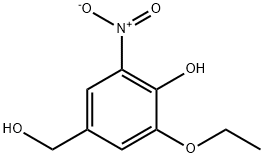 Benzenemethanol, 3-ethoxy-4-hydroxy-5-nitro- (9CI) Struktur