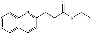 2-Quinolinepropanoic acid, ethyl ester Struktur